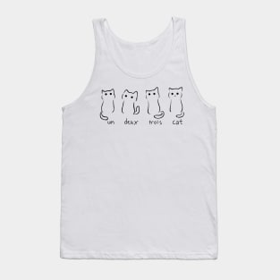 Four Cat Design, Cute Kitty Drawing, Men Women Tshirt Tank Top